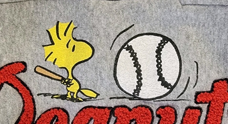 Peanuts Est 1950 Grey Sports Patches Sweatpants Sz XXS 00 Womens Snoopy Charlie
