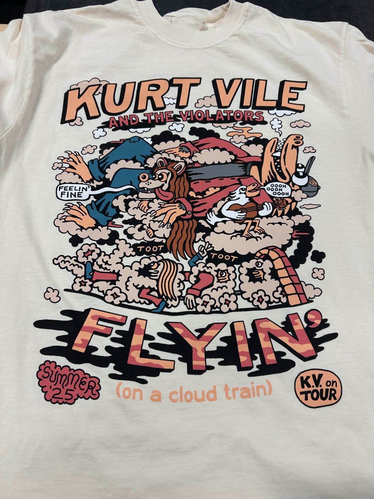 Hot! Kurt Vile Summer Tour Heavy Cotton White All Size T Shirt AG488