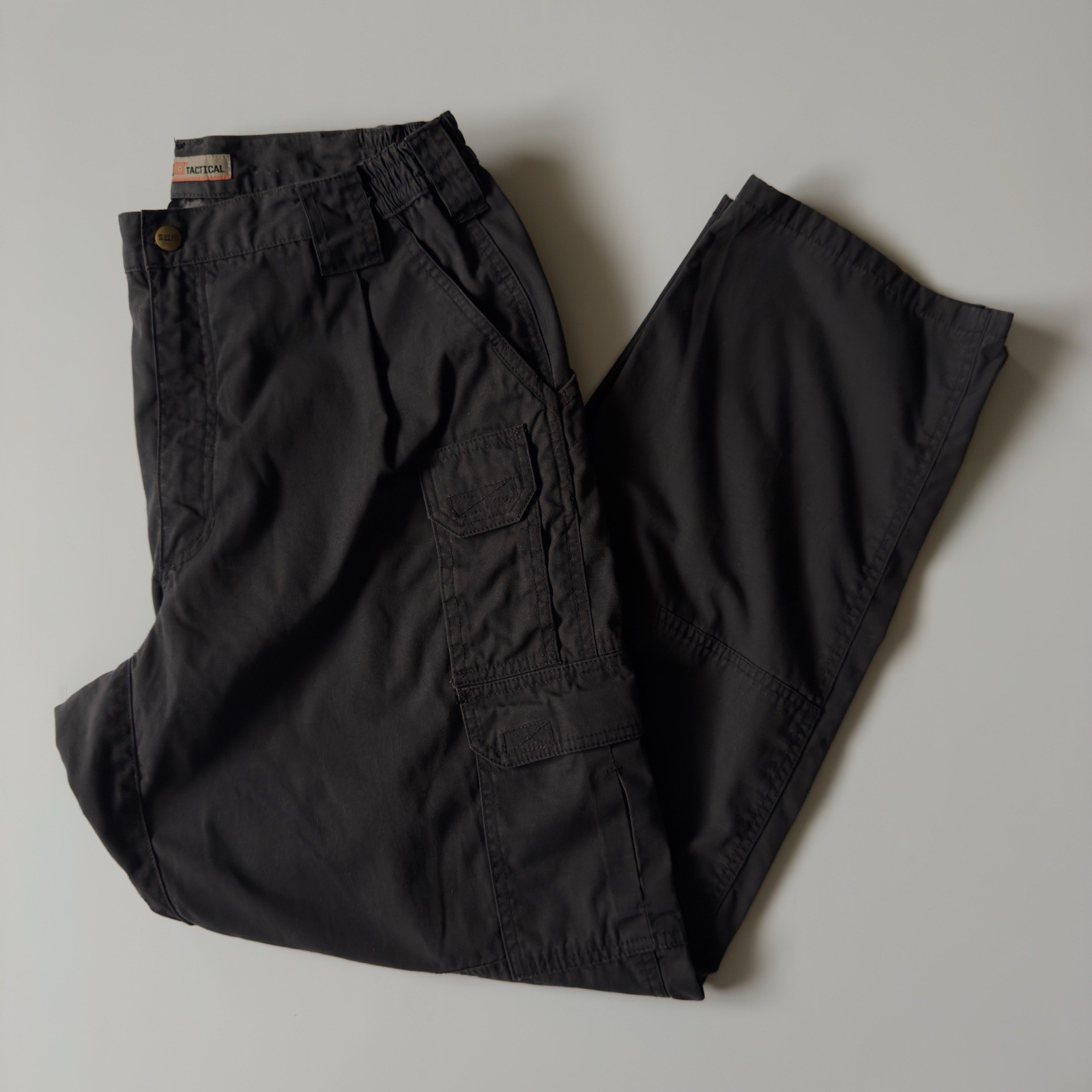 5.11 Tactical Men’s Dark Gray Cargo Utility Work Pants 36×32 Multi Pocket