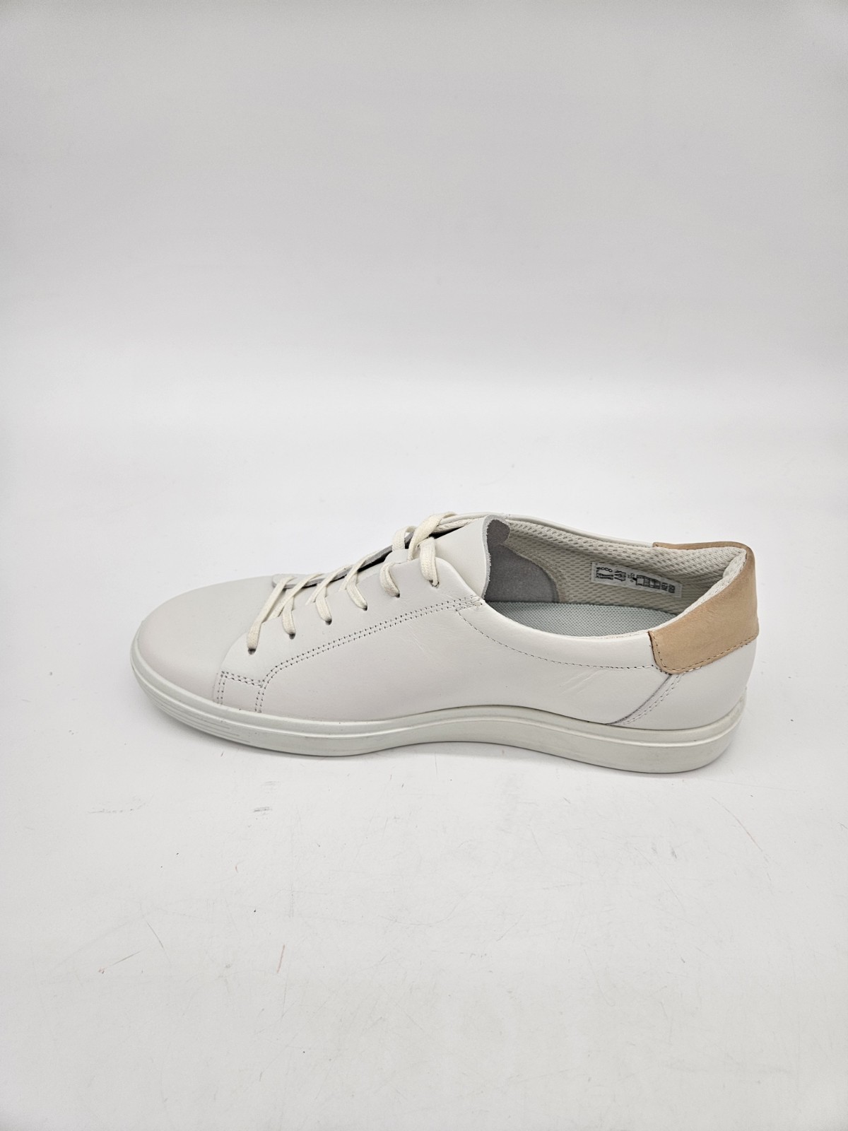 ECCO Soft 7 Lace-Up Sneaker White Leather Women’s Size US 10-10.5
