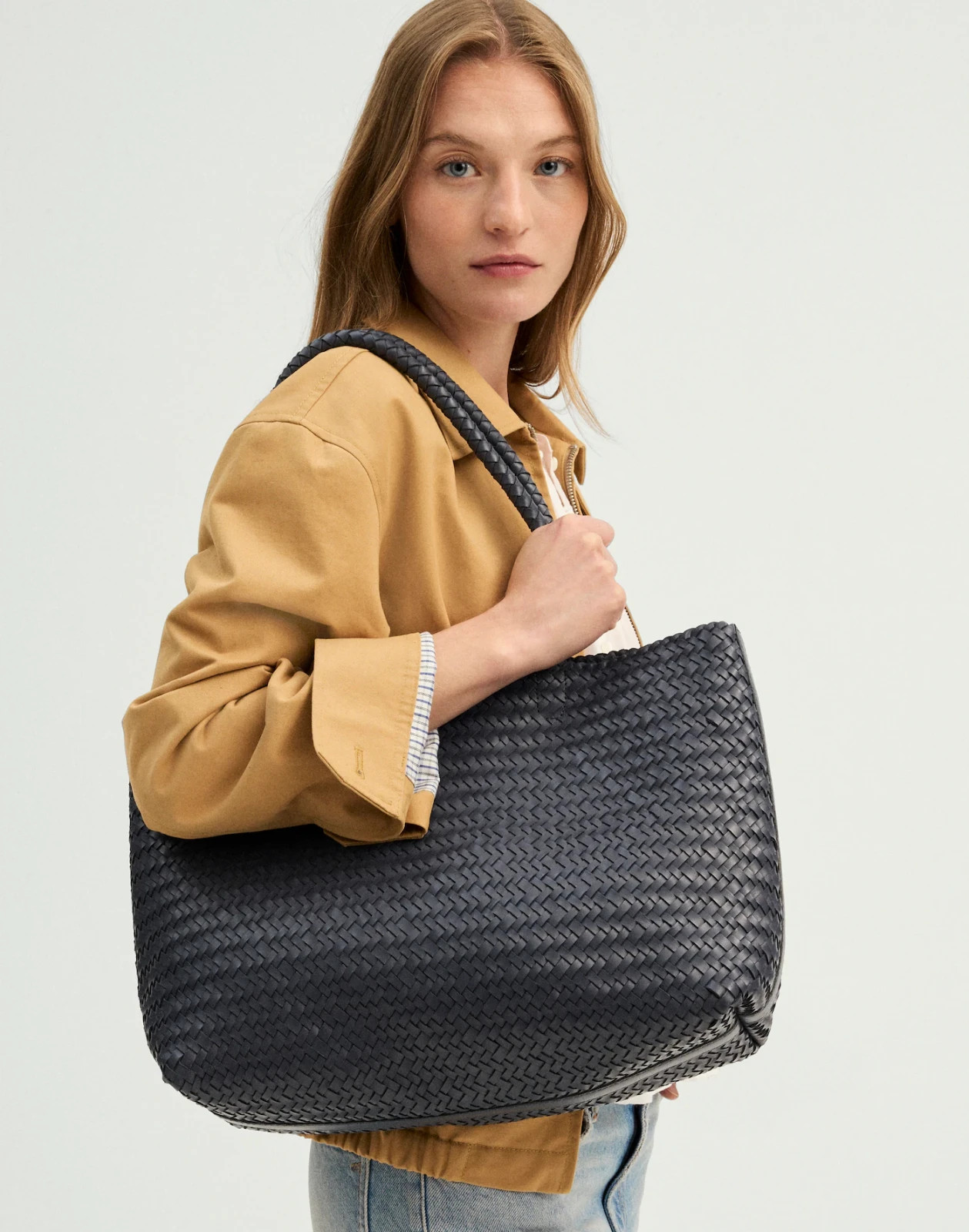 Madewell The Signature Woven Tote Leather Bag