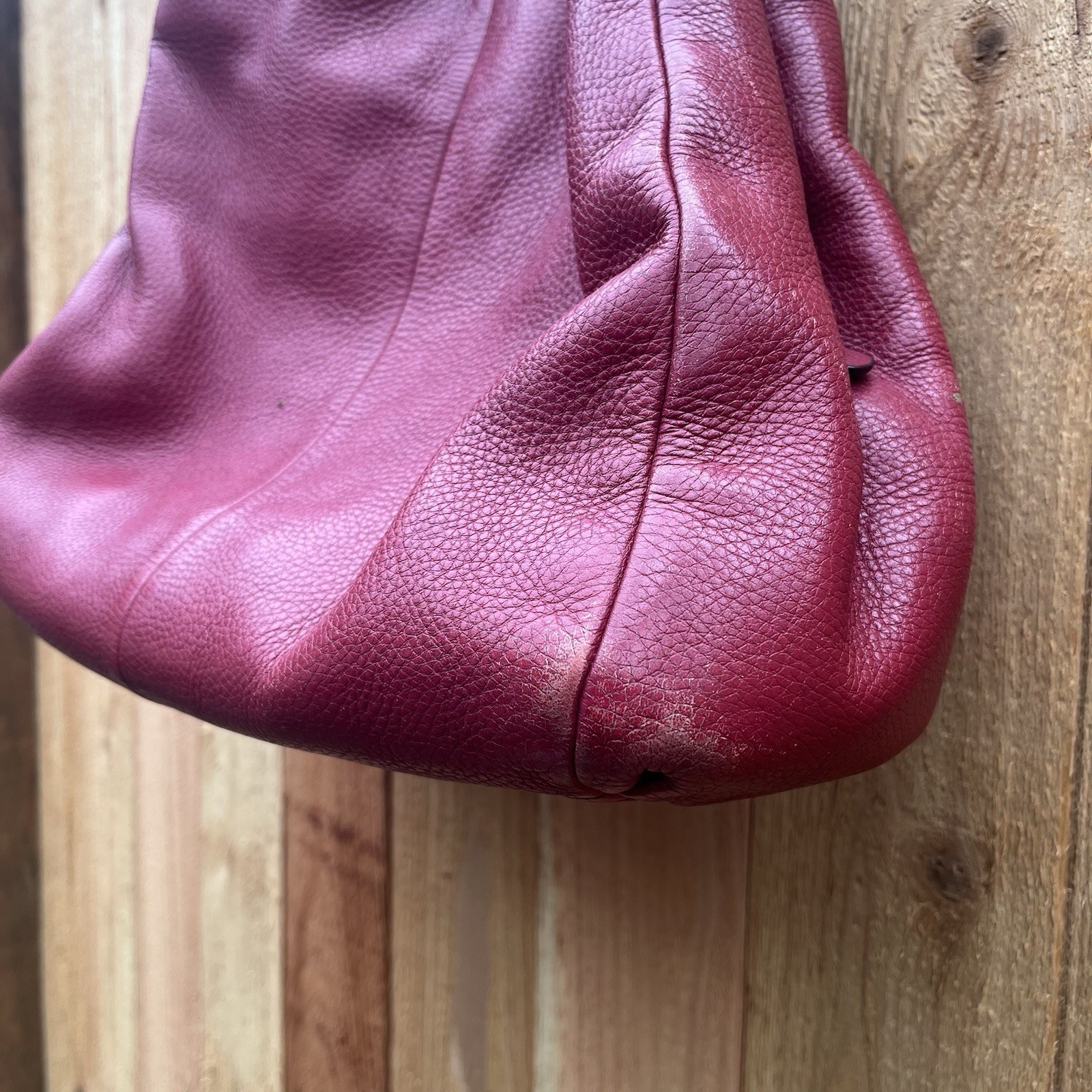 Coach 26224 Madison Phoebe Pebbled Leather Shoulder Bag Scarlet