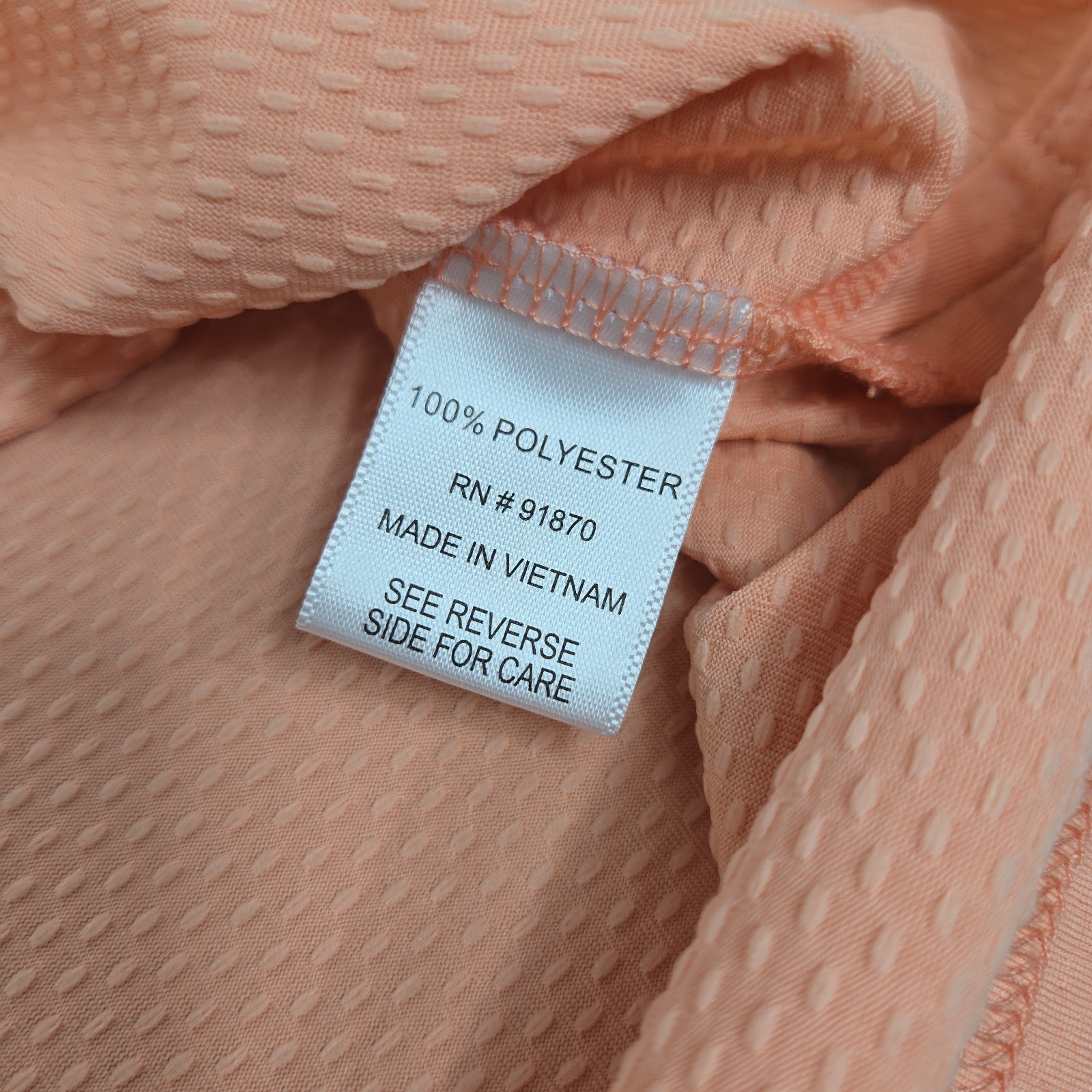 Pebble Beach Golf Polo Shirt Womens XXL Coral Sleeveless Dry-Luxe Performance