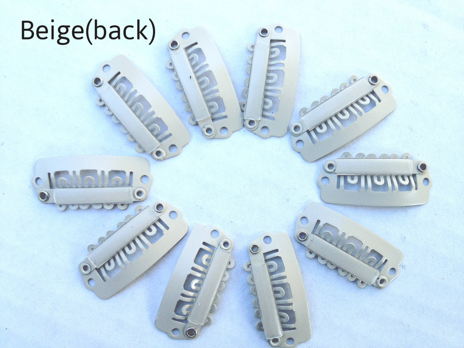 20 High Quality Snap Clips for Wig/Hair Extensions Metal U-Shape Pins 5 Colors