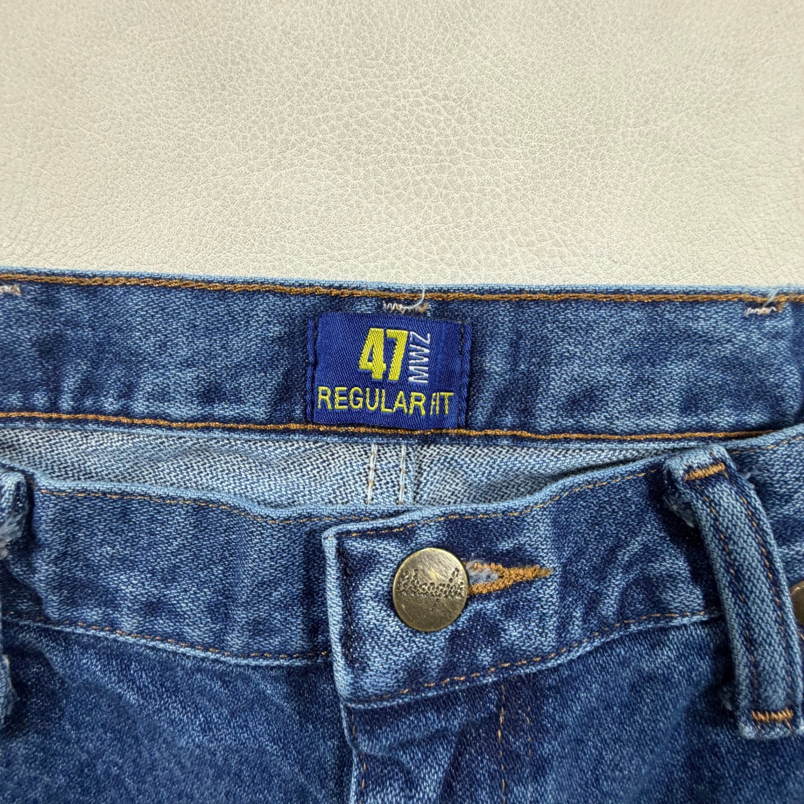 Wrangler 47MWZ Mens 32×32 Regular Fit Cowboy Cut Jeans Blue Premium Performance