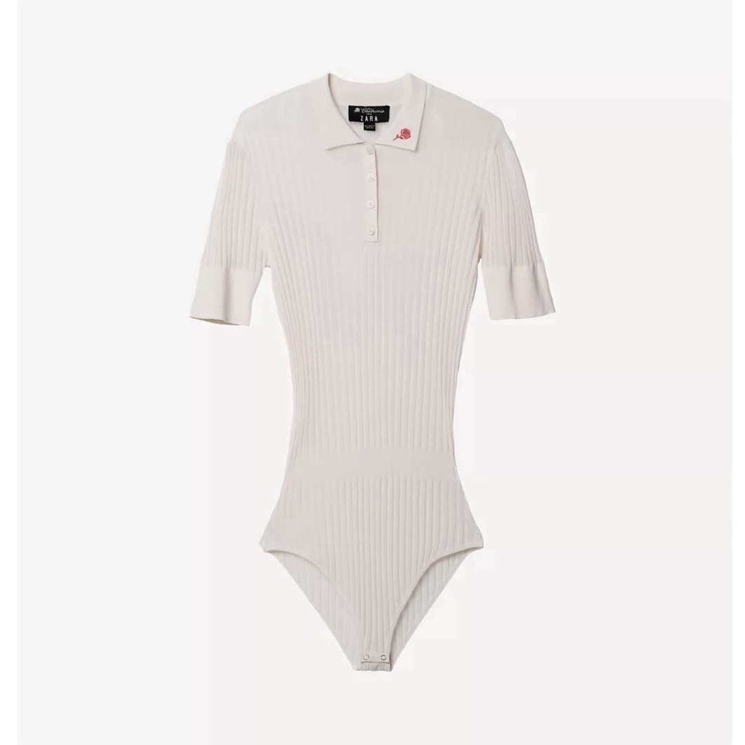 WILLY CHAVARRIA X ZARA EXTRA-FINE RIB KNIT BODYSUIT (LIMITED EDITION)