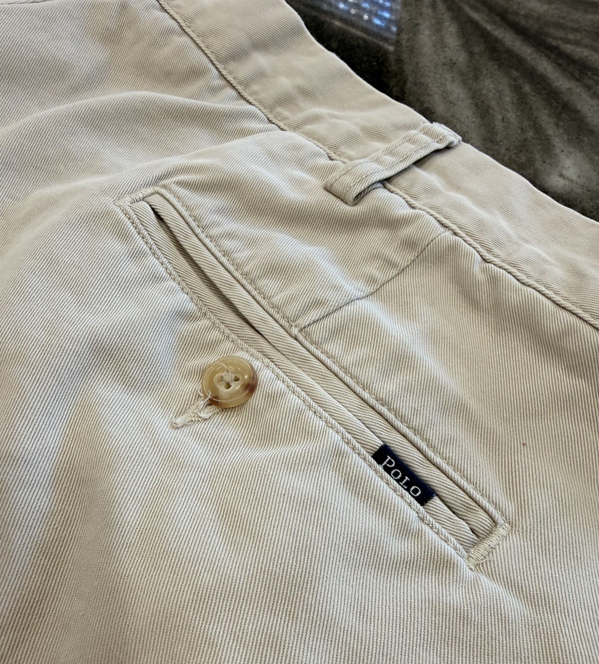 Polo Ralph Lauren Classic Fit Pleated Shorts Mens 40 Beige Khaki Casual Golf