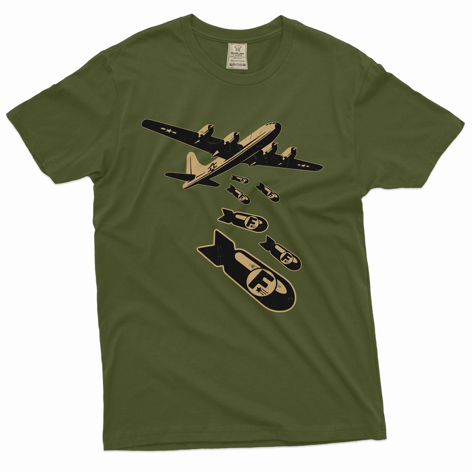 Men’s Funny T-shirt airplane F-bomb Tee shirt Birthday gift funny F bomb tee