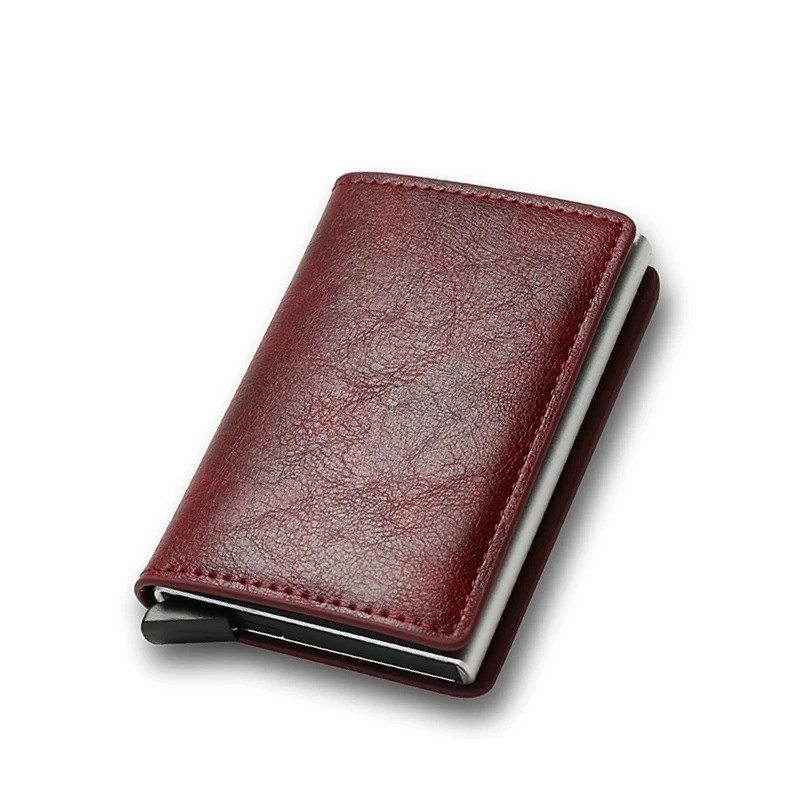 Anti Thief Rfid Credit Card Holder Smart Minimalist Wallet Men Women Slim Bank C