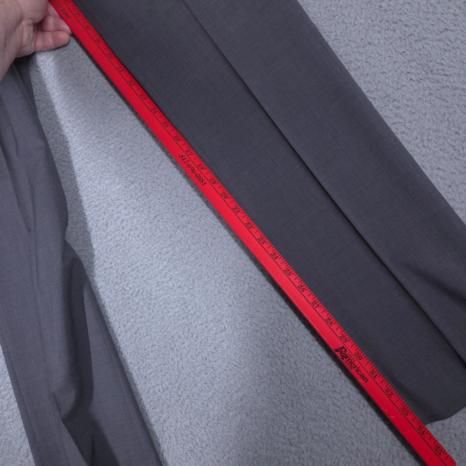 Ralph Lauren Black Label Pants Mens 32 (Fits 33×34) Charcoal Wool Trousers Italy