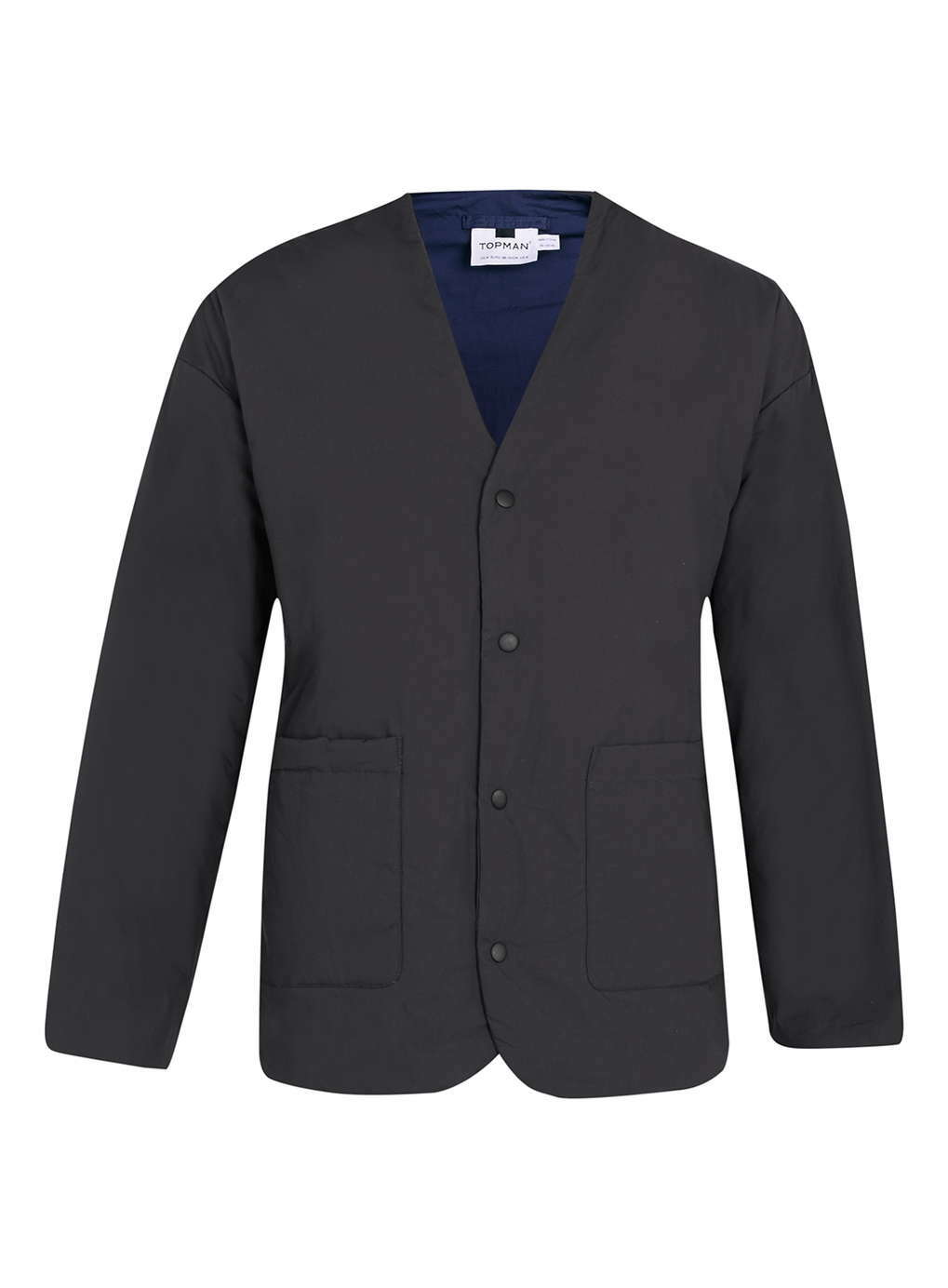 Topman Reversible Jacket – Navy, Men’s Large – Versatile & Stylish, Retail $110