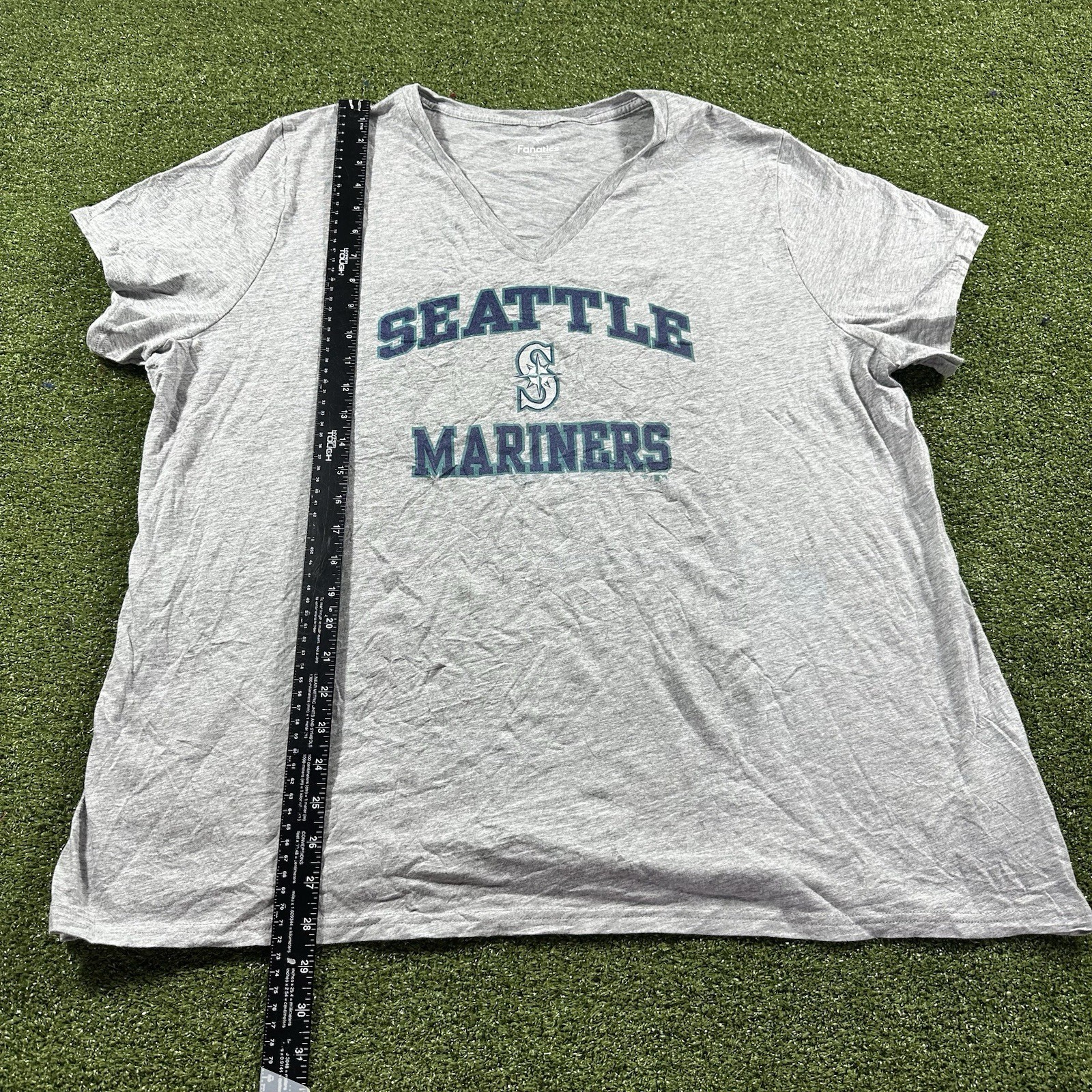 Seattle Mariners Gray Fanatics Shirt Womens 3XL NWOT