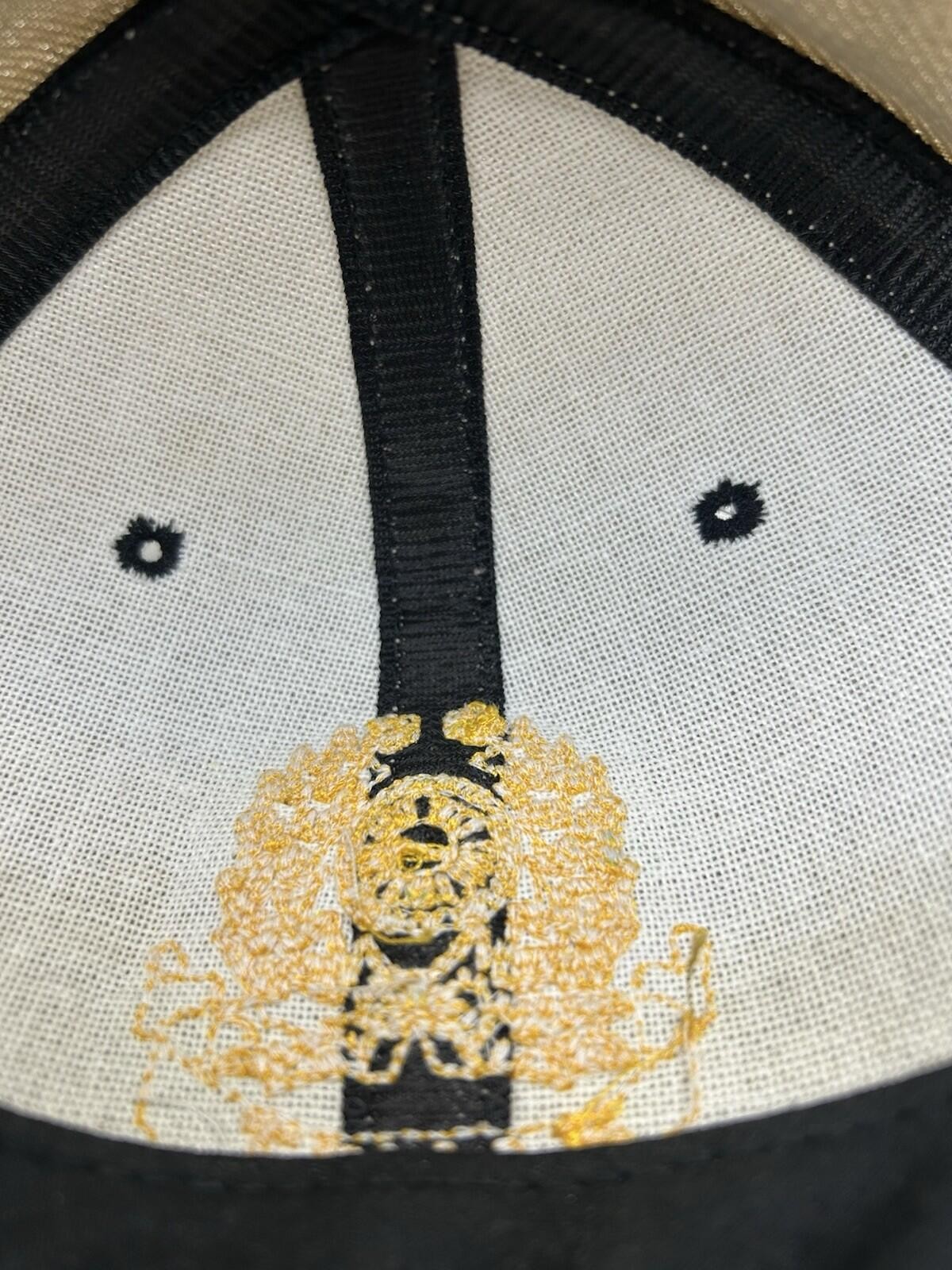 “KAVET” Crest Two-Tone Adjustable Hat Acrylic Wool Blend Made In Korea