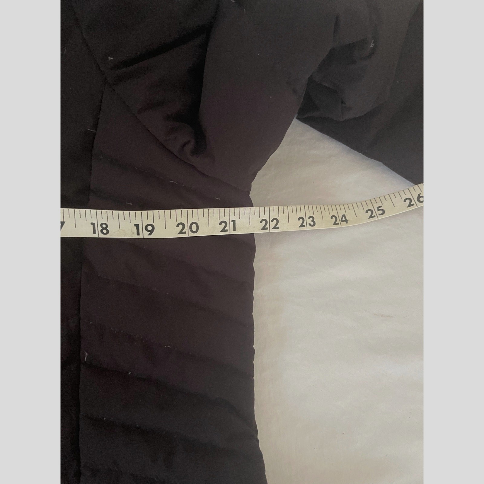DKNY down-filled puffer coat, hooded mid-length, size L