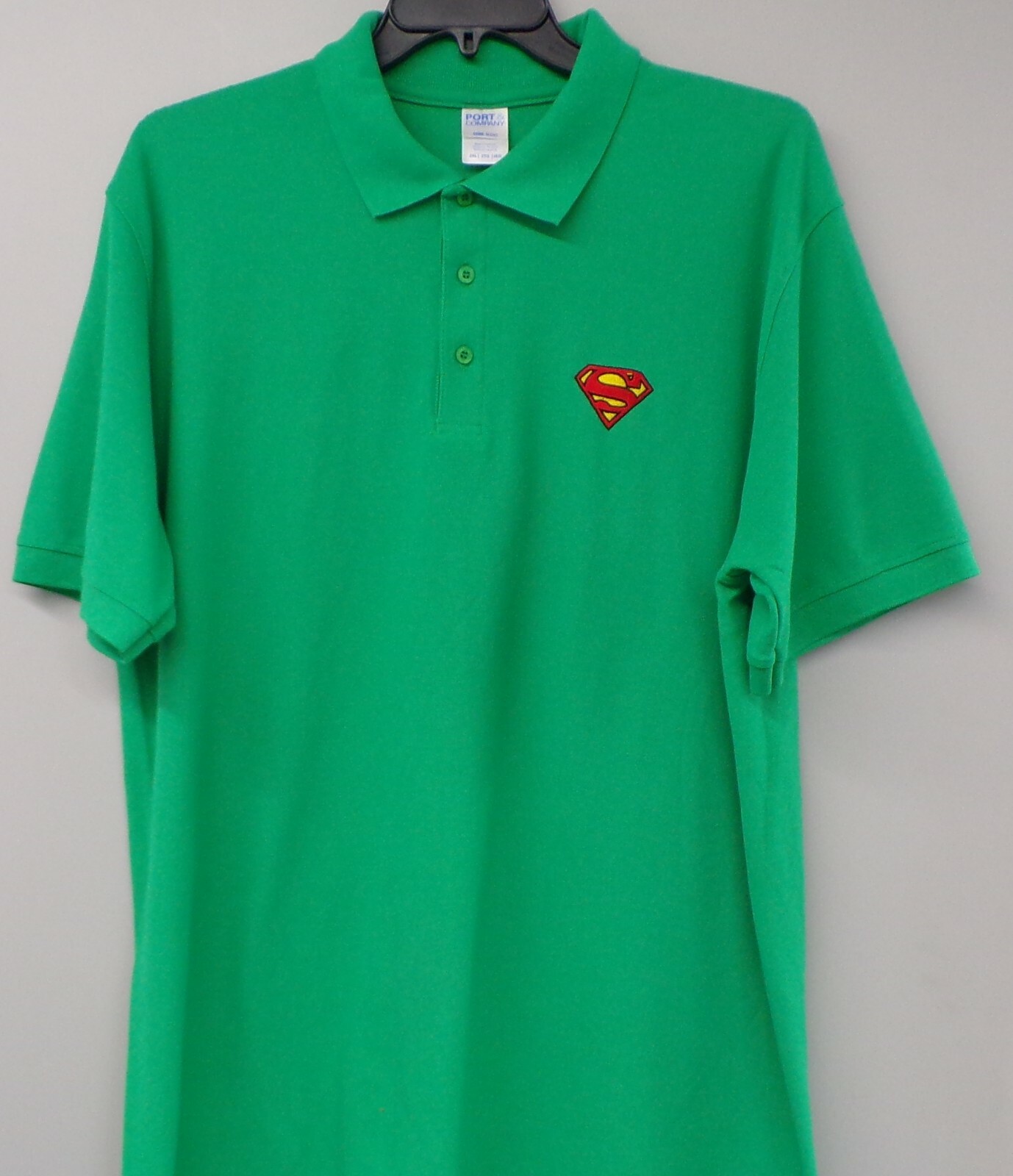 Superman Insignia Embroidered Mens Polo XS-6XL, LT-4XLT Krypton Lex Luther New