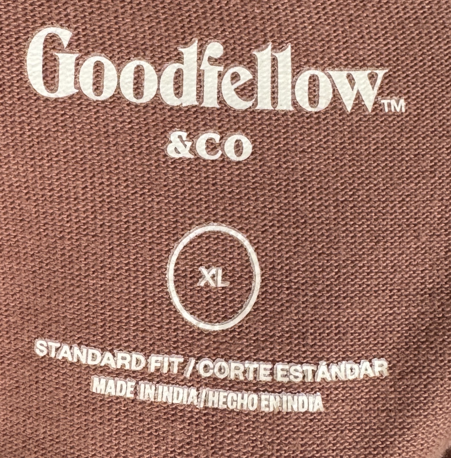 Goodfellow Copper Polo Shirt 100% Soft Cotton Men XL NEW NWT