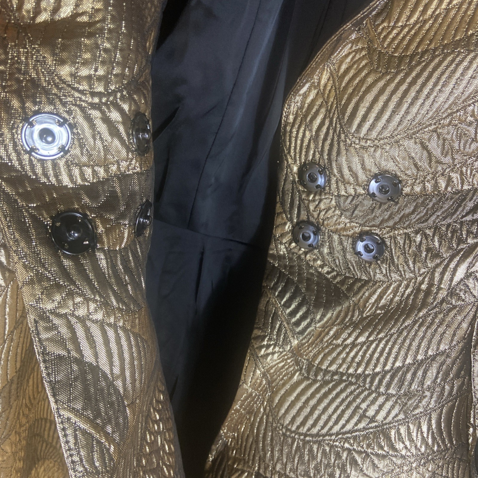 Making the Cut Season 3 Ep 3 Winning Look Jeanette’s Metallic Jacquard Coat 2XL
