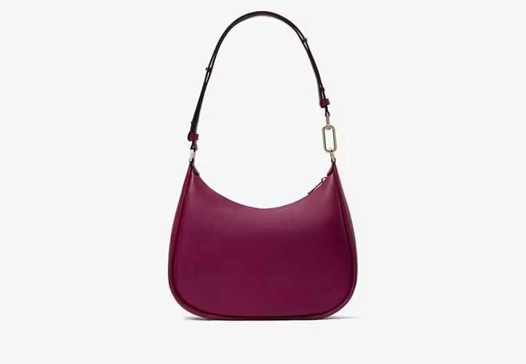 🌺🌷KATE SPADE NEW YORK Pebble Leather KAYLA Shoulder Bag – Dark Raspberry