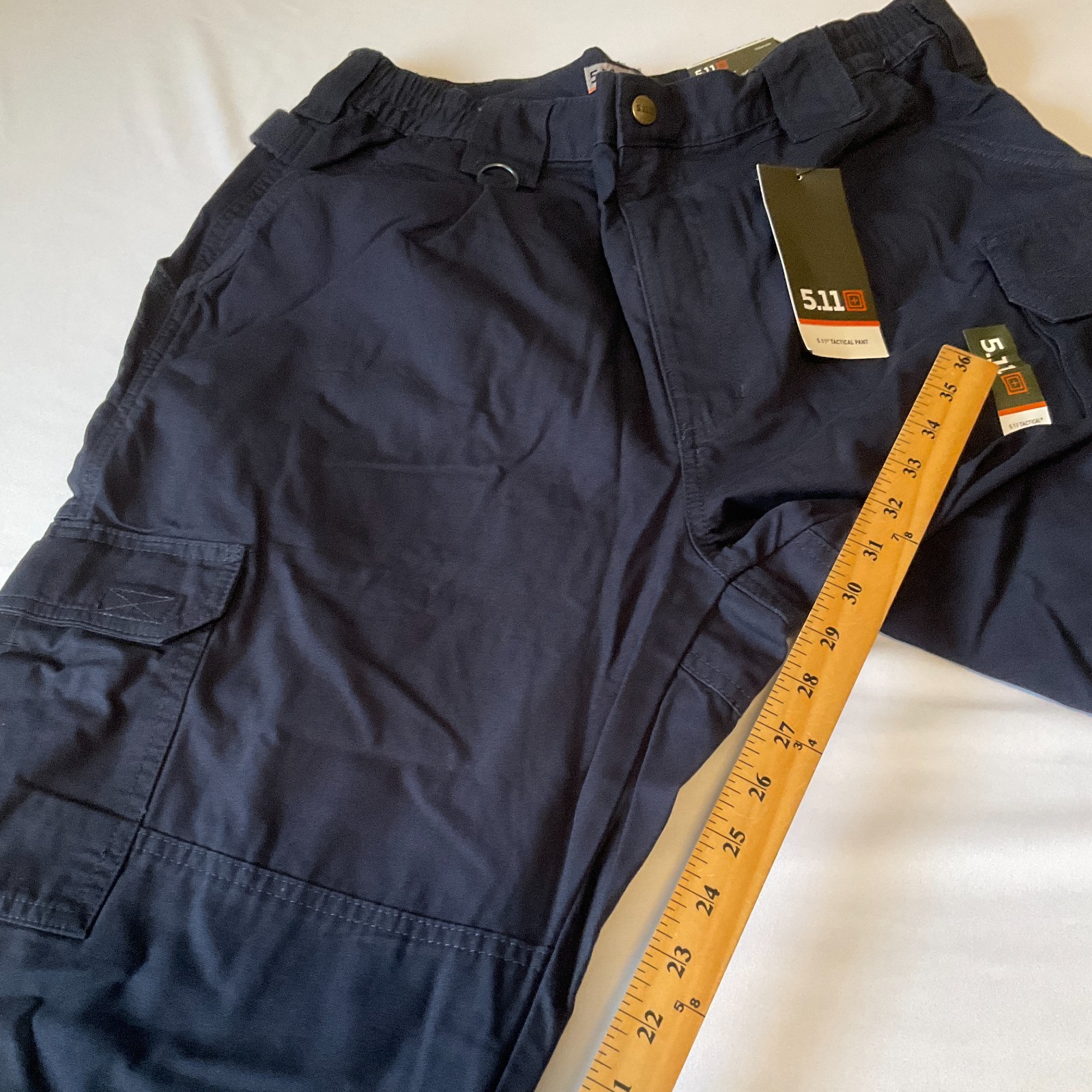 5 11 Tactical Pants Men Size W36 L30 Blue Pockets Adjustable Waist Relaxed 74251