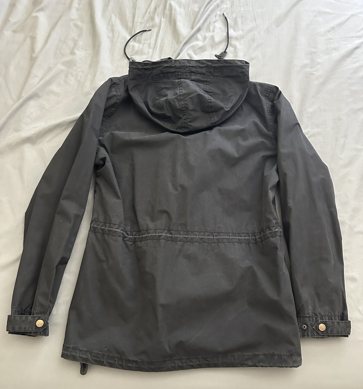 Diamond Supply Co. Men’s Black Hooded Jacket, Zip/Button Pockets – Size M