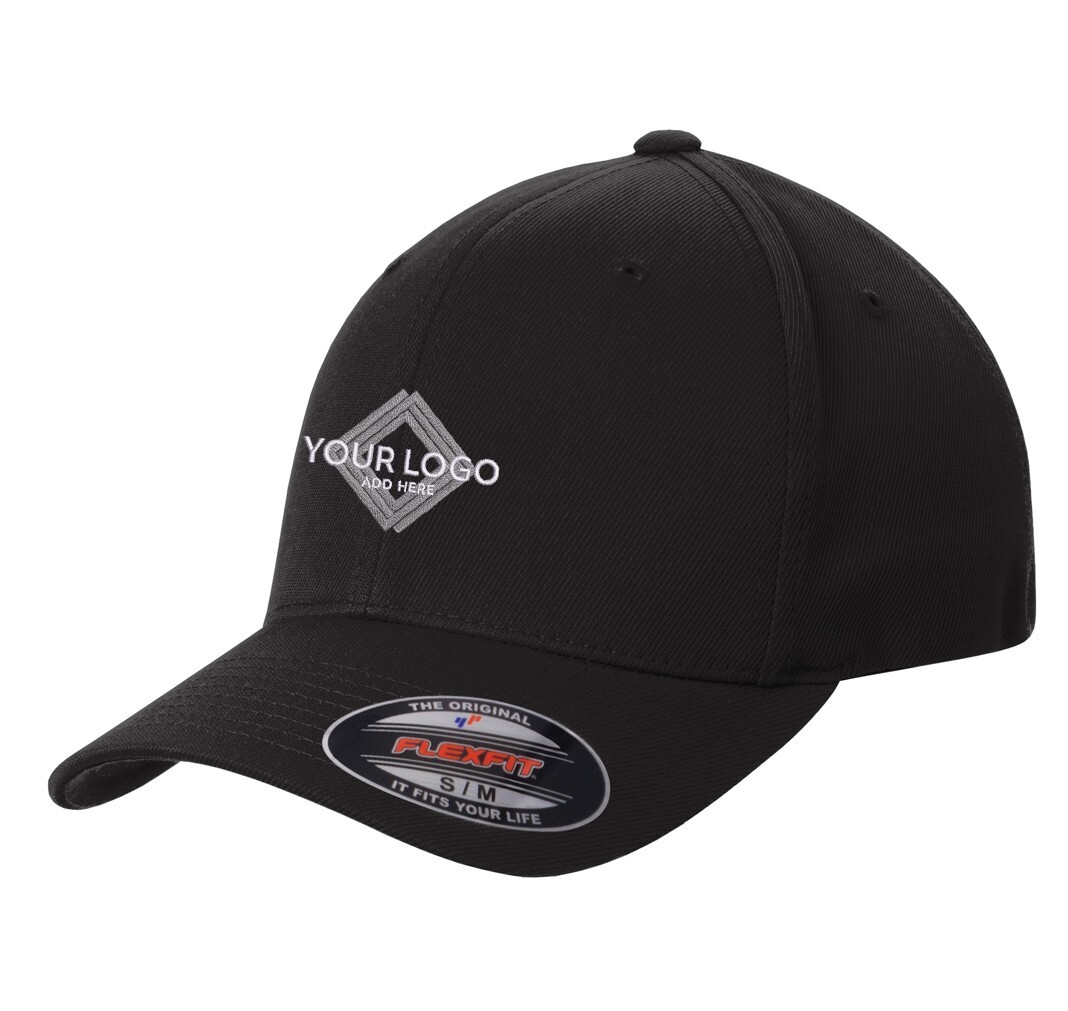Flexcfit STC17 Custom Logo Texts Stitching Logo Texts Performance Caps