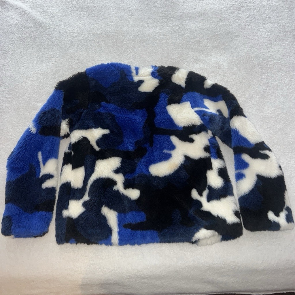 Flowers by Zoe multi colored faux fur coat