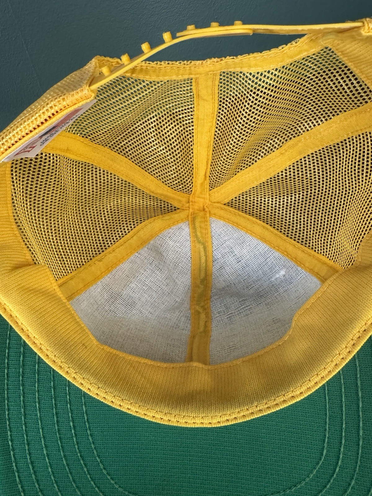 Vintage Green and Yellow “Granite Construction Company” Mesh Snapback