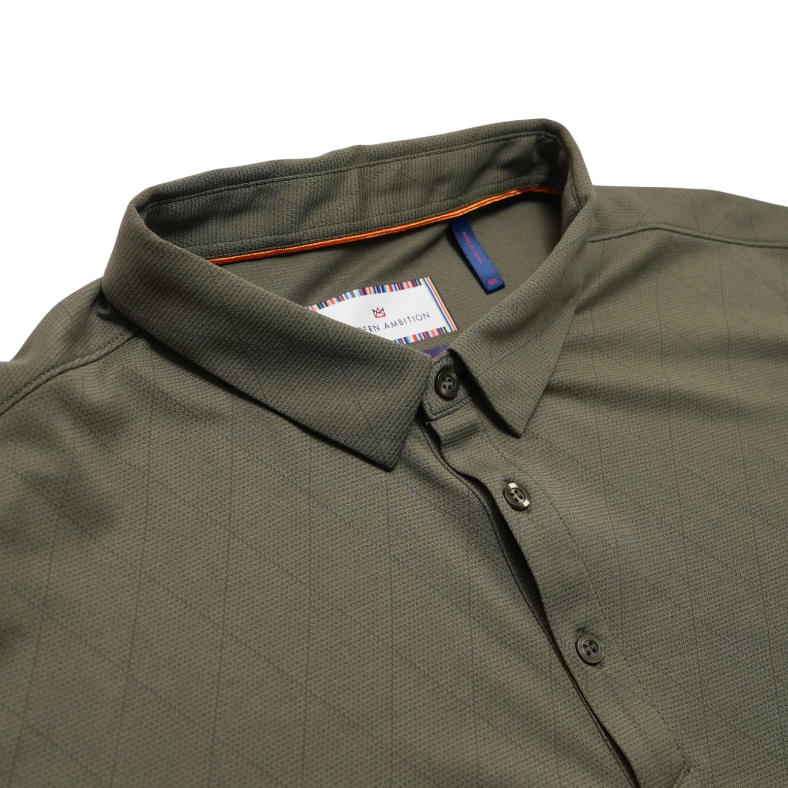 Modern Ambition Shirt Mens XXL Green Polo Technical Stretch Golf Casual