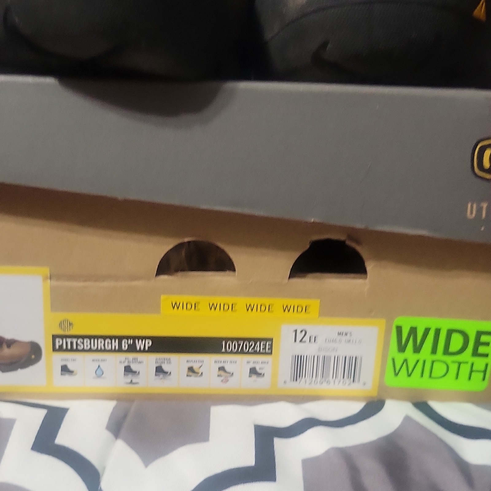 NEW KEEN Utility Men’s Size 12 WIDE Pittsburg 6” Steel Toe WP Work Boots 1007024