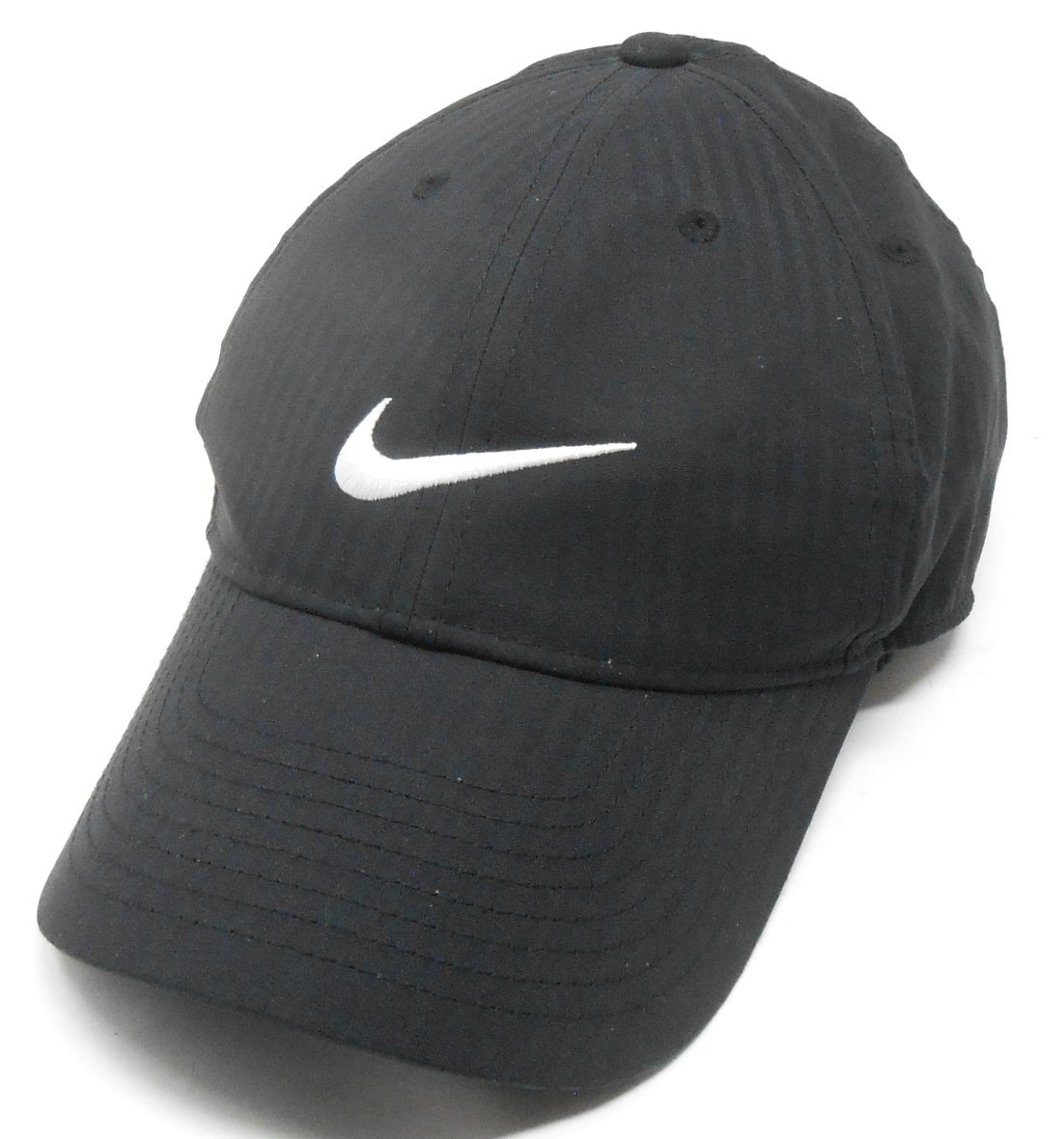 Nike Legacy91 Golf Performance Hat Strapback Black Center Swoosh Dri Fit B177