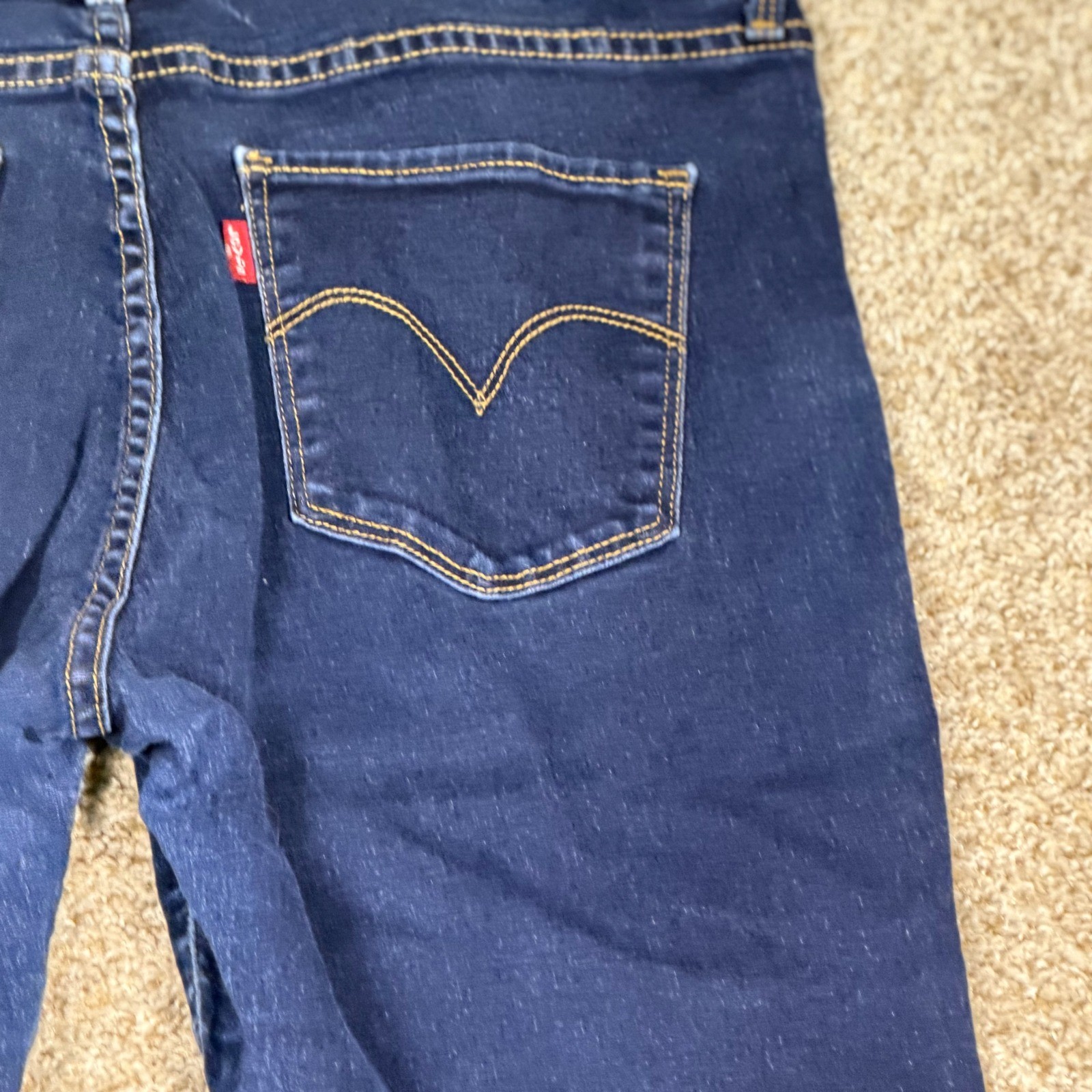 Levis 312 Shaping Slim Jeans Womens 32 Dark Wash Denim Mid Rise Blue Pants