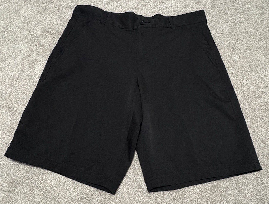 Fila Sport Golf Black Men Shorts Size 36 Inseam 10.5 Inches