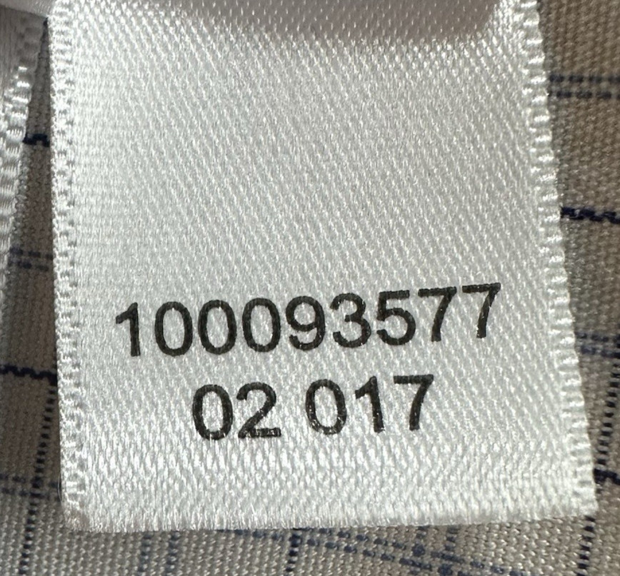 Brooks Brothers Men’s Regent Non-Iron Blue/white plaid size 16.5-35- #0194