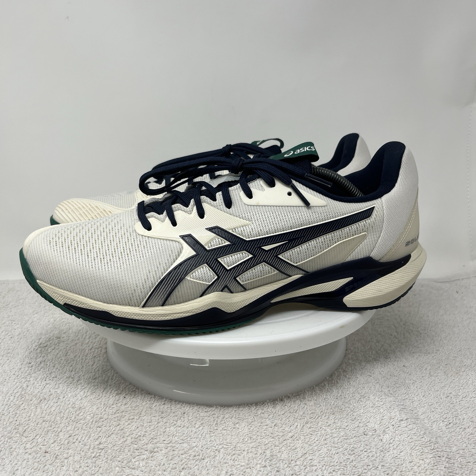 Asics Solution Speed FF 3 Clay Scarpe Tennis Shoes Uomo Cream Midnight Mens 11.5