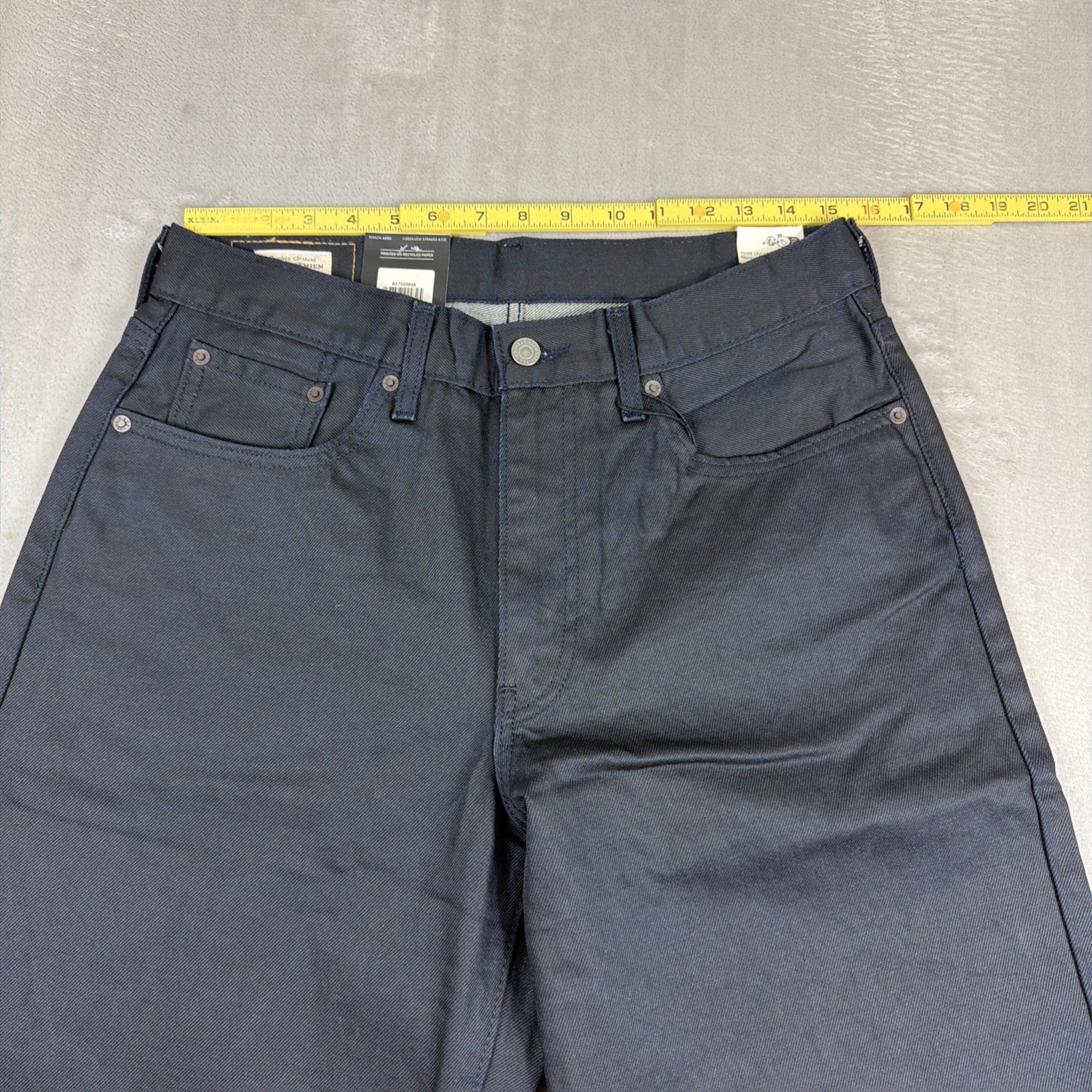 Levi’s Premium 578 Baggy Coated Denim Jeans Men’s Size 32×32 Blue Cotton Y2K