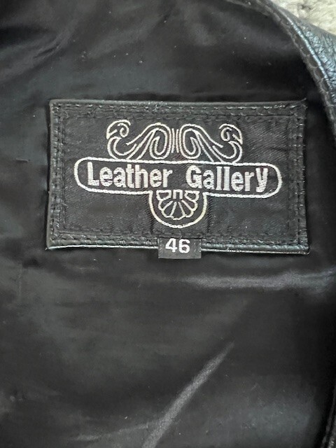 Mens Genuine Black Leather Motorcycle Vest