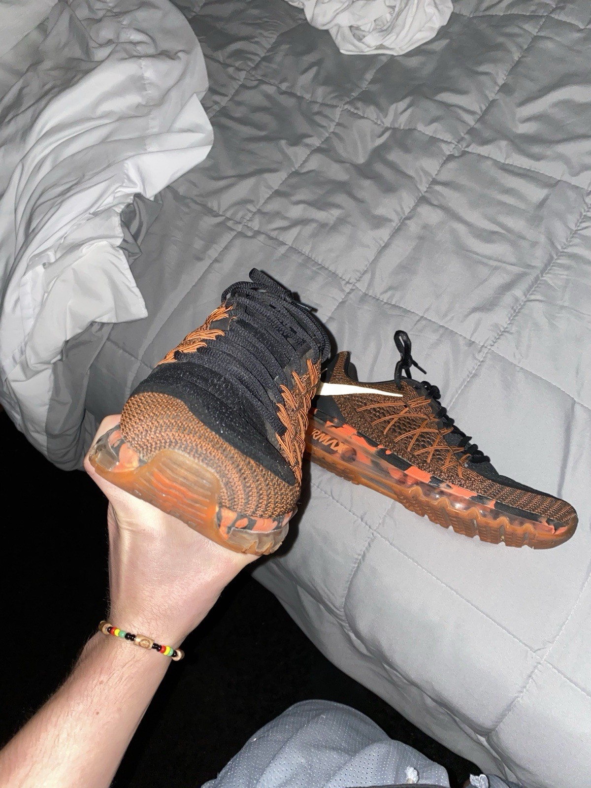 Nike 2015 Premium Air Max Orange Camo, Size 12.
