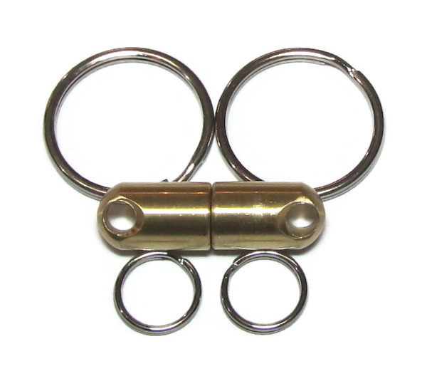 Quick Disconnect Magnet Valet Keychain Release N52 Brass 6 lb 2.5kg Link B