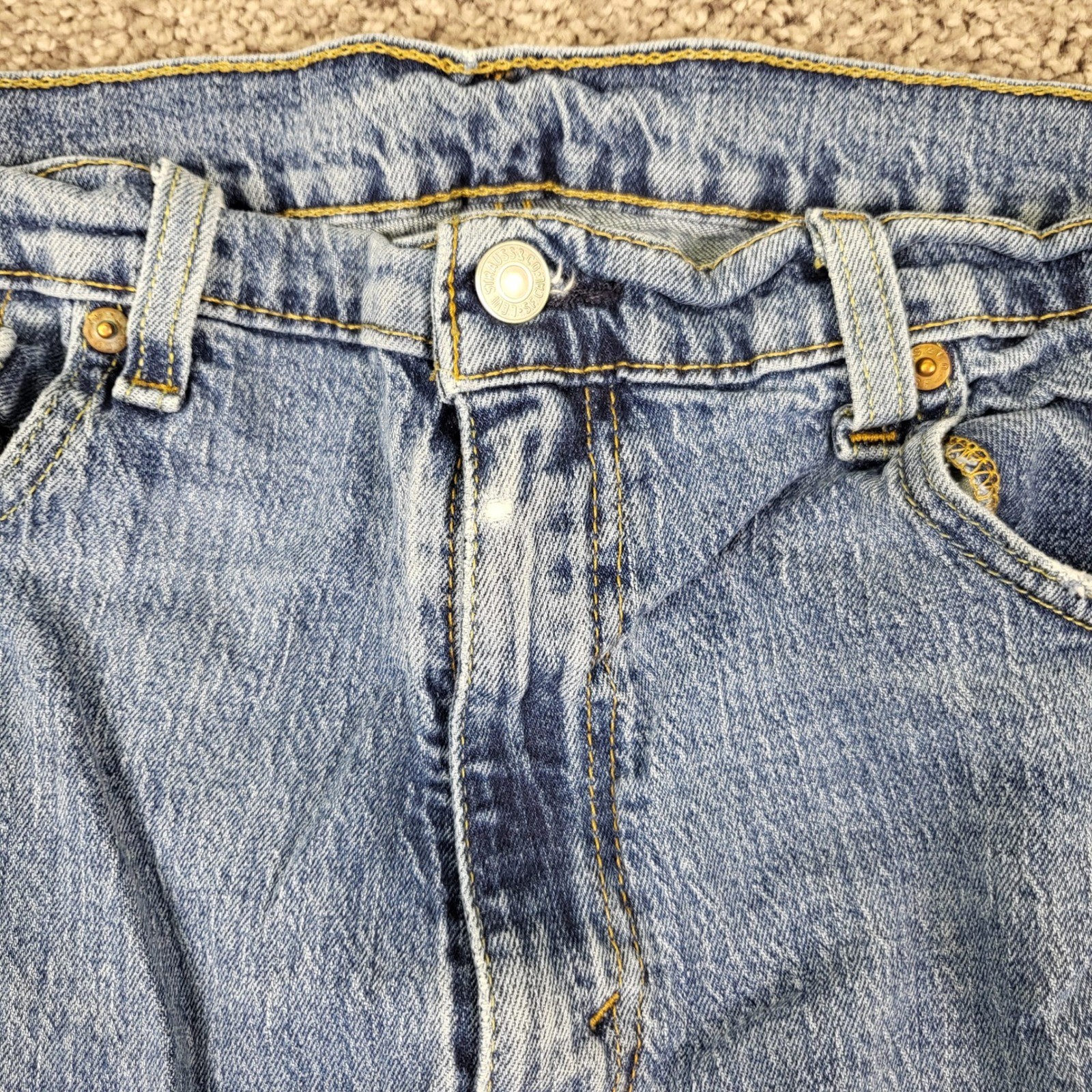 Levis 559 Relaxed Straight Jeans Mens 36×30 Blue Medium Wash Excellent Stretch