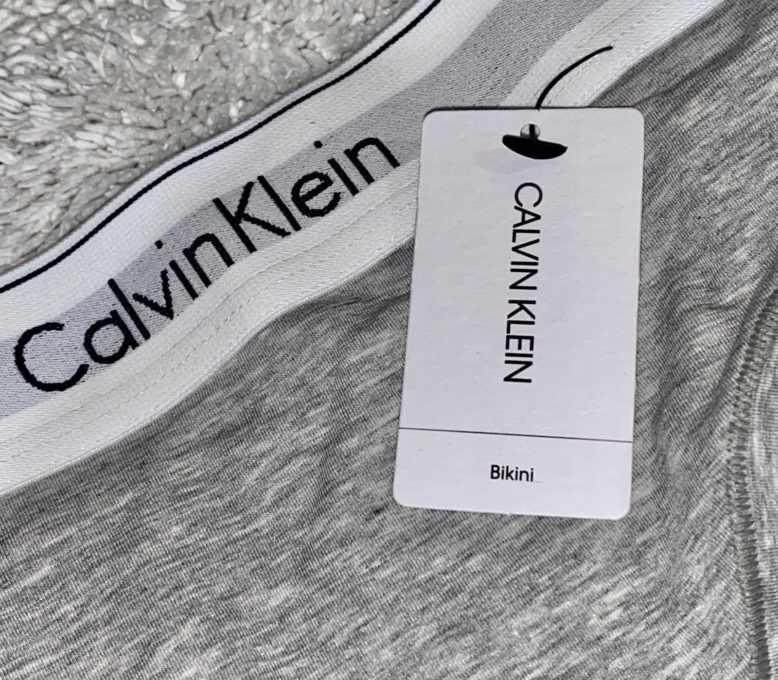 CALVIN KLEIN Modern Cotton Grey White Black Bikini Panty Womens S 5 M 6 L 7 XL 8