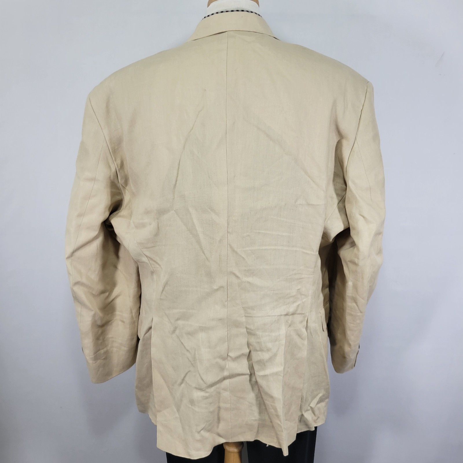 Corporate Image Tom James Men’s Sport Coat Blazer Sugreon Linen 52R SLIM FIT