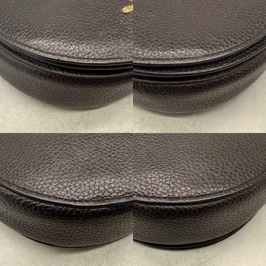 COACH Shoulder Bag Ellen Crossbody Half Moon Black