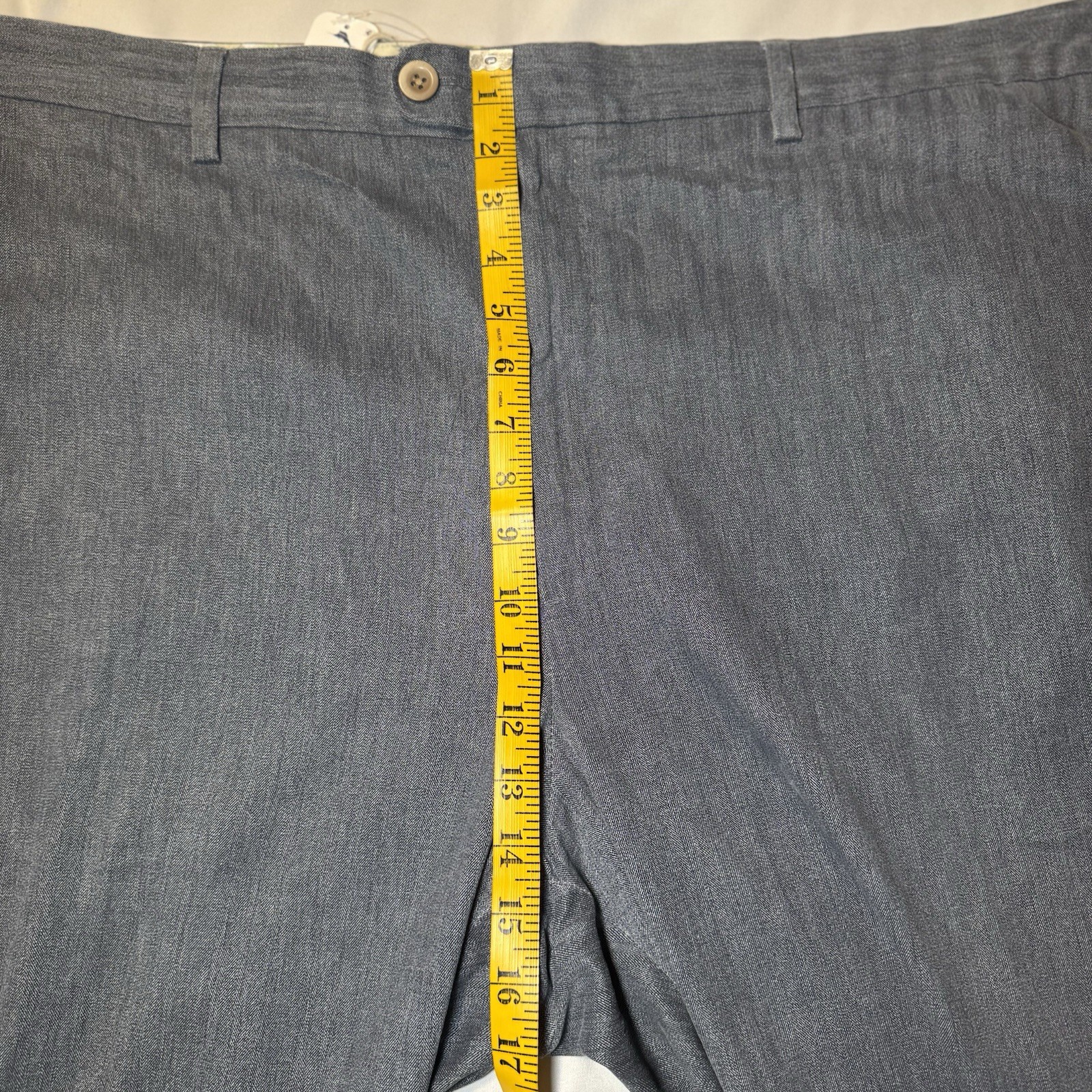 Tommy Bahama Mens Havana Silk Blend Herringbone Chinos 52 X 32 (meas. 54 X 32)