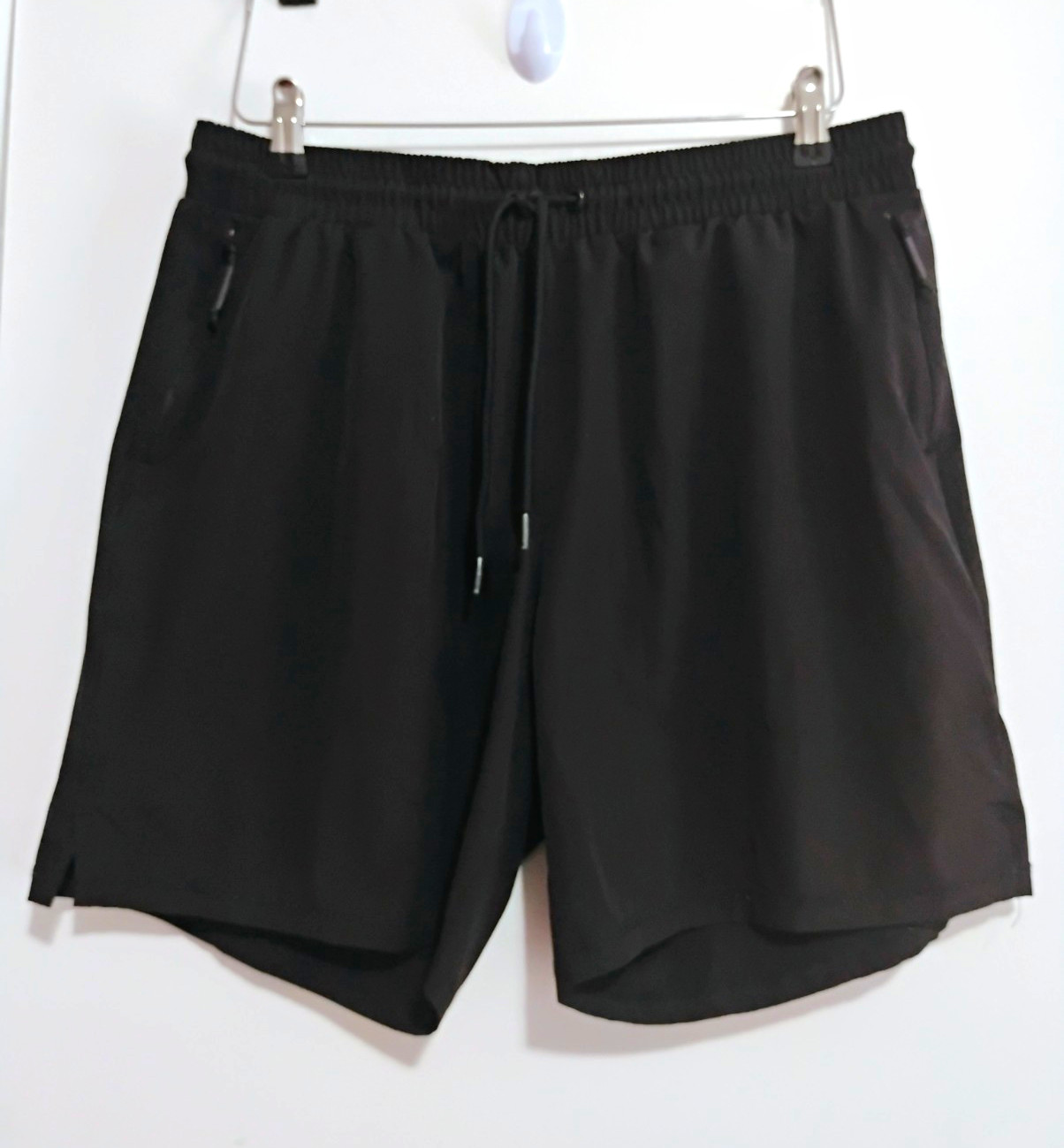 2(X)IST Men’s Athletic Activewear Shorts L/G Black Drawstring Pockets