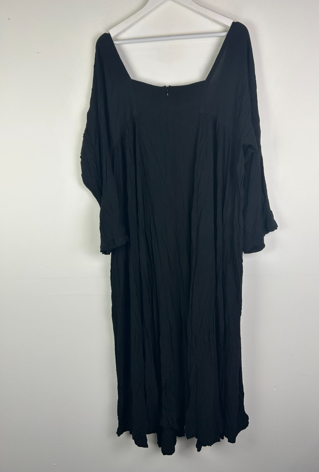 Lotus Traders Black Dress One Size OS Black 100% Rayon Oversized Halloween Witch
