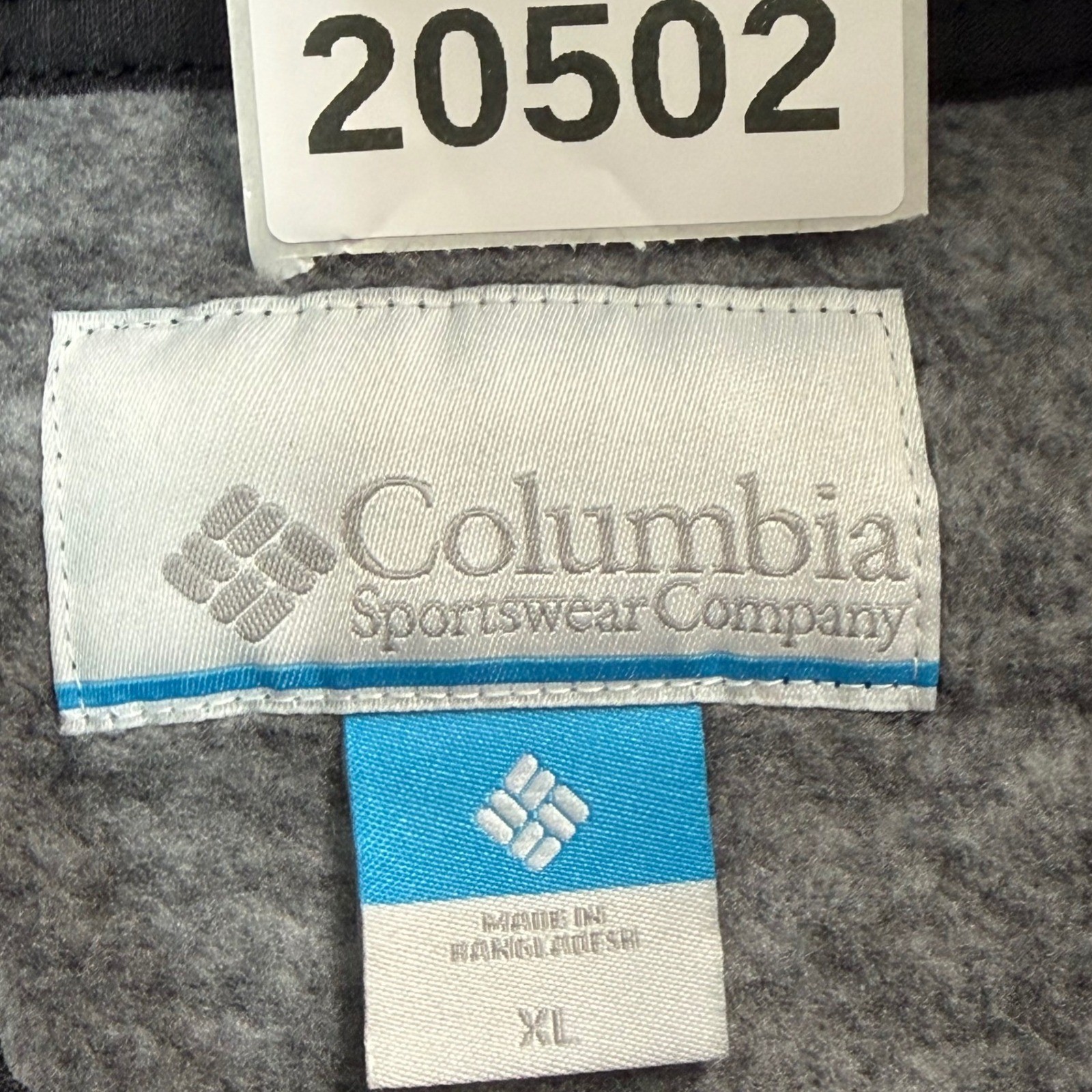 Columbia Jacket Womens XL Black Gray Chillin Fleece Lined Full Zip Hooded