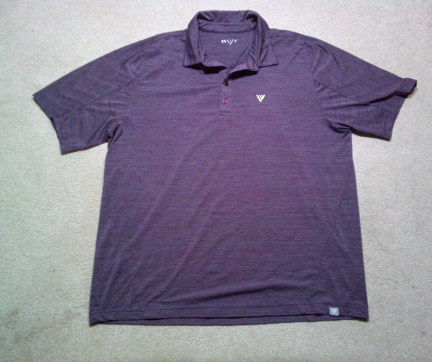 Level Wear Golf Polo Shirt Mens XL Extra Large Purple