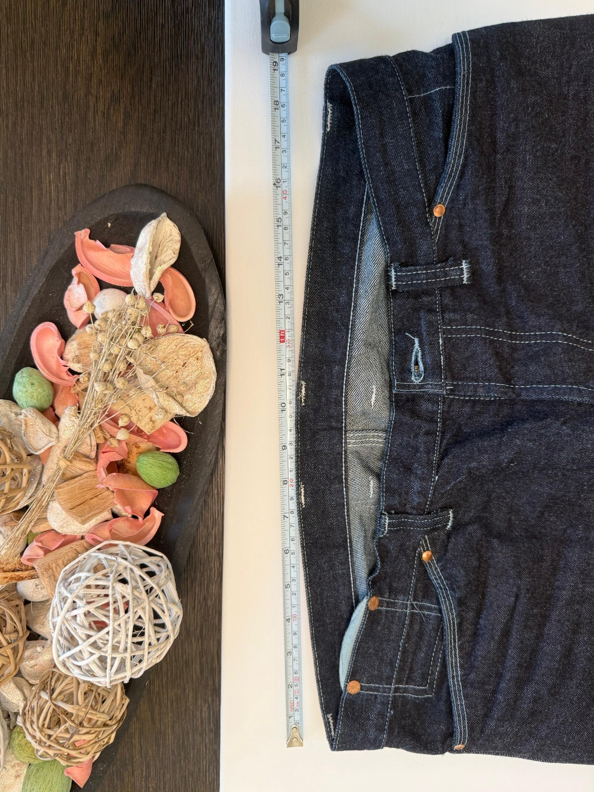Japanese Selvedge Raw Denim Jeans Button Fly Heavyweight Selvedge 38×35
