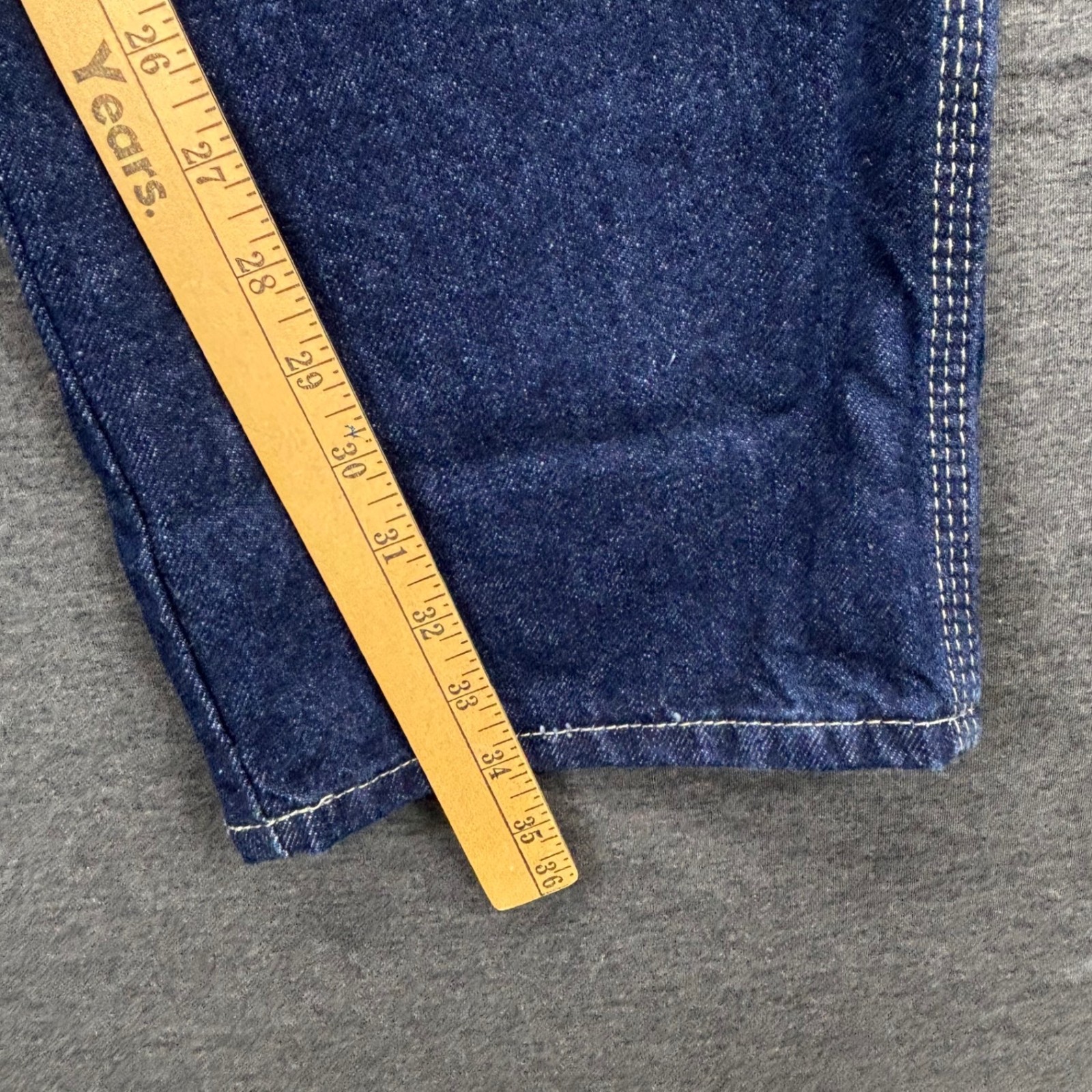 Dickies Carpenter Jeans Mens 36X34 Relaxed Fit Blue Utility Loop Pockets NEW