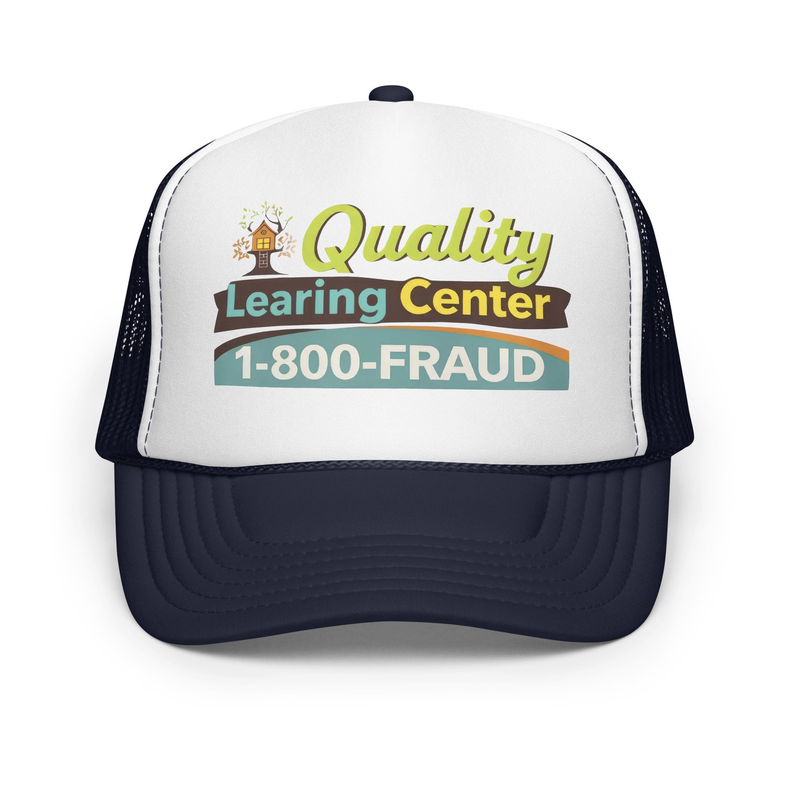 Quality Learning Center Foam trucker hat, Minnesota Child Care Fraud